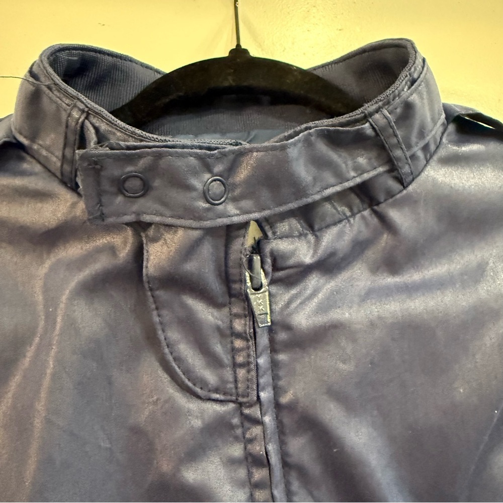 Vintage Chick-fil-A King Louie Pro Fit Jacket Navy Blue XL Made in USA Bomber - Picture 4 of 8
